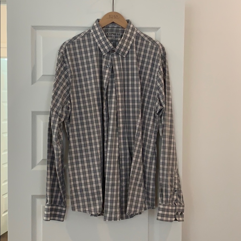 Express men’s plaid shirt